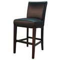 New Pacific Direct New Pacific Direct 268527B-771 Milton Bonded Leather CTR Stool- Black 268527B-771